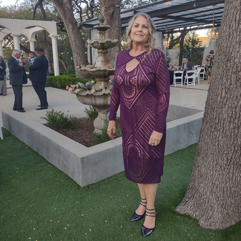 Bold Elements cut to curve Cocktail dress